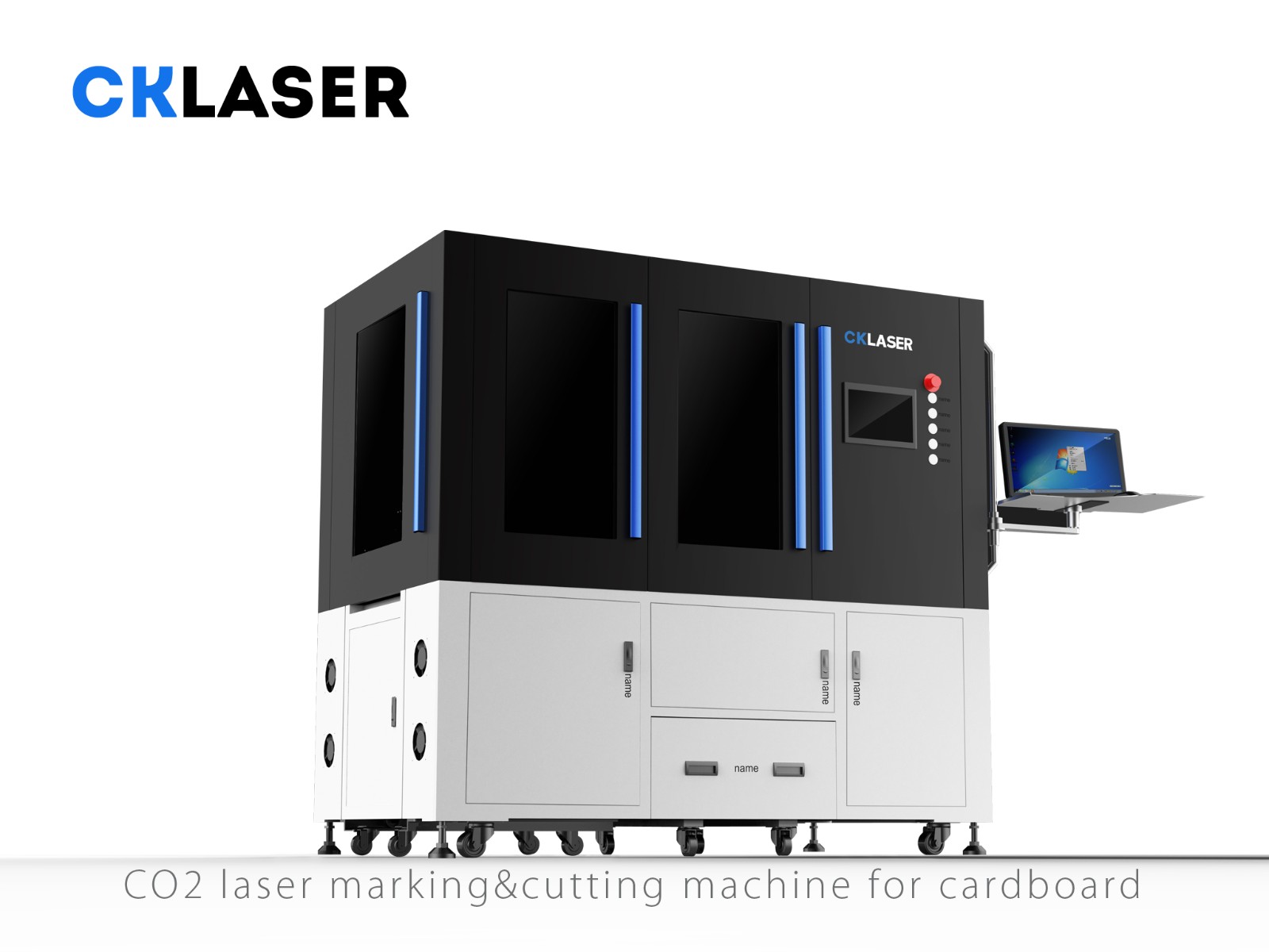 CO2 laser marking&cutting machine for cardboard